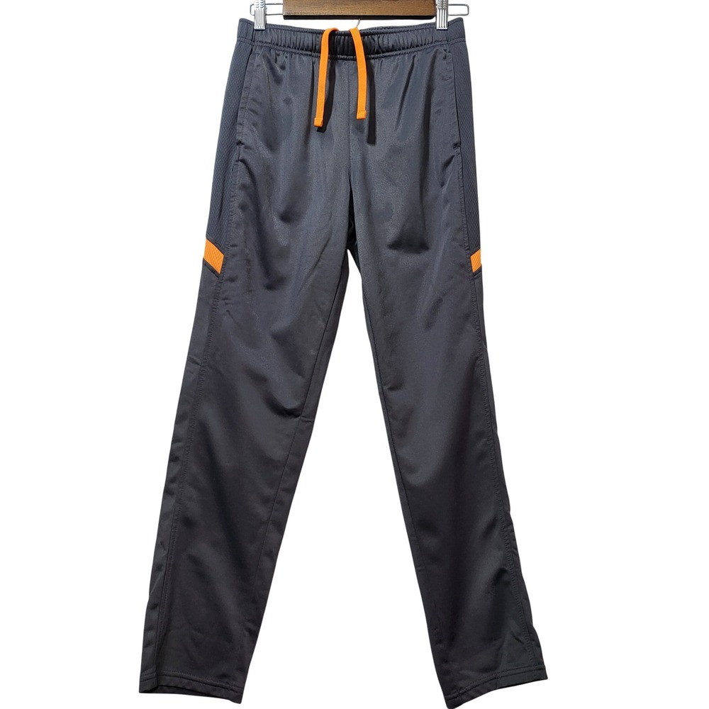 Athletic Works Kids Boys Track Pants Joggers Grey Orange Size XXL 18